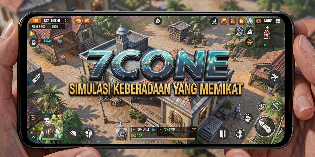 Tampilan gameplay menarik dari 7CONE memperlihatkan interaksi sosial yang mendalam.