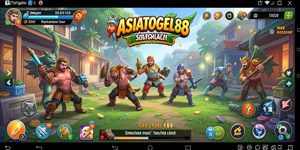 Tampilan gameplay ASIATOGEL88 yang menakjubkan dan penuh warna.