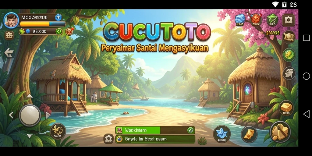 Tampak gameplay seru dan penuh warna di CUCUTOTO.