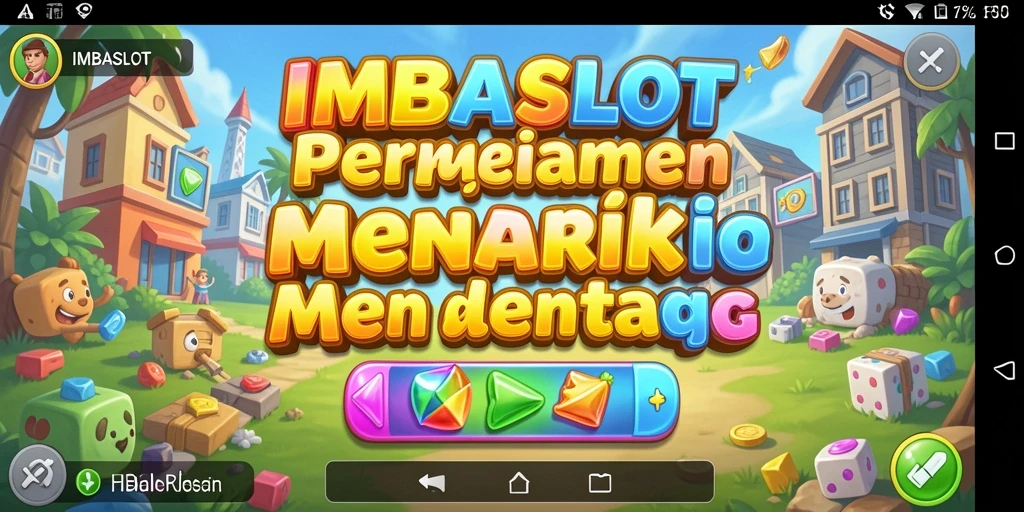 Tampilan utama gameplay <strong>IMBASLOT</strong> yang penuh warna dan menarik.
