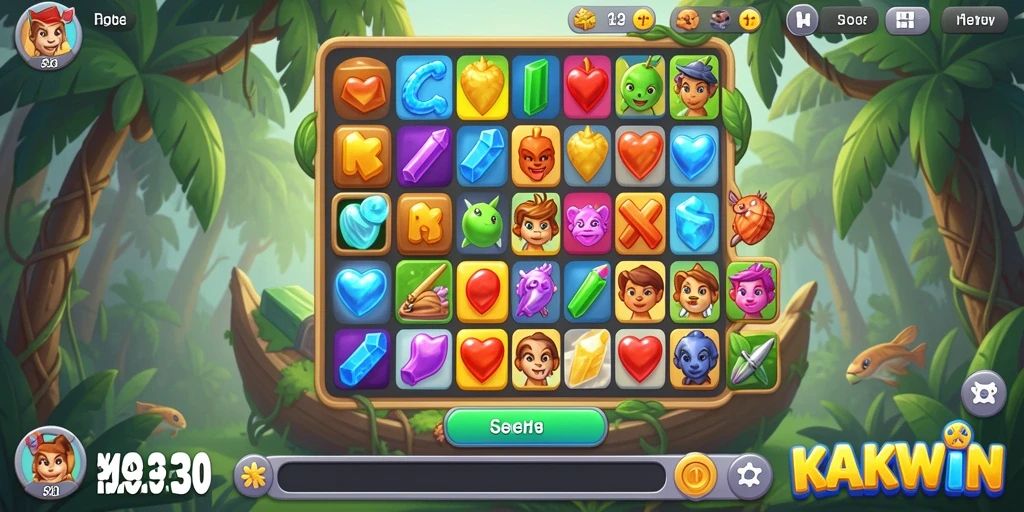 Tangkap momen seru gameplay KAKWIN dengan sentuhan warna-warni.