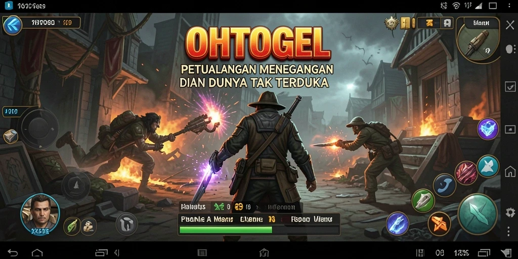 Tangkapan layar menampilkan aksi seru dalam OHTOGEL dengan latar belakang menakjubkan.
