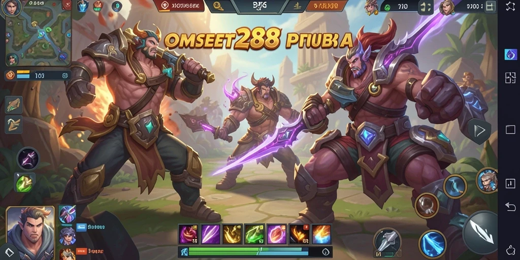 Tampilan gameplay seru dalam OMSET288 dengan strategi tim yang mendebarkan.