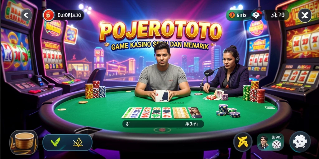 Tampilan menarik dari gameplay POJEROTOTO yang seru dan menantang.