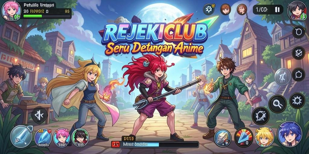 Tampilan gameplay seru dan interaktif dalam REJEKICLUB.