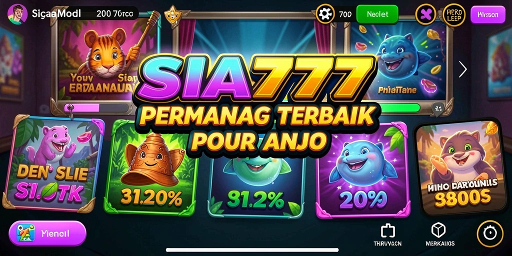 Tampilan gameplay menarik SIA777 yang penuh warna dan seru.
